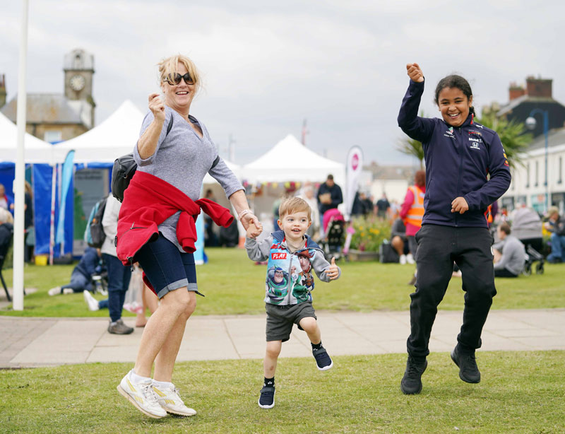 Happy People at the festival